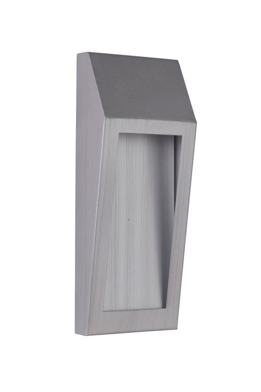 Craftmade Wedge 1 Light Small LED Outdoor Pocket Sconce in Brushed Aluminum