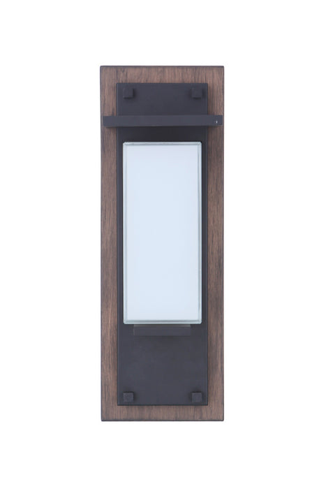 Craftmade Heights 1 Light Small Outdoor LED Wall Lantern in Whiskey Barrel/Midnight