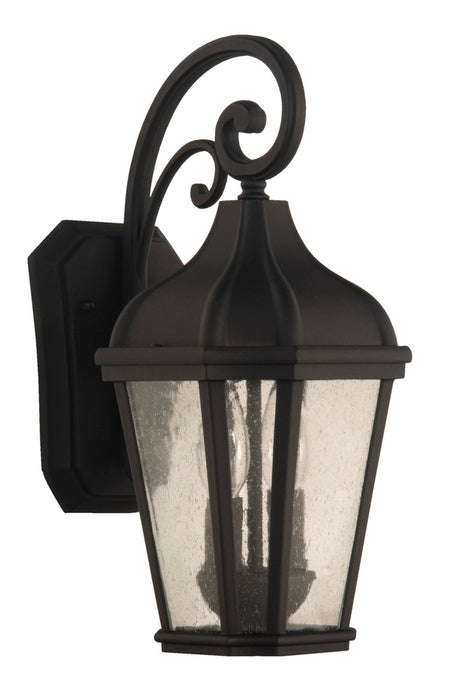 Craftmade Briarwick 2 Light Medium Outdoor Wall Lantern in Textured Black