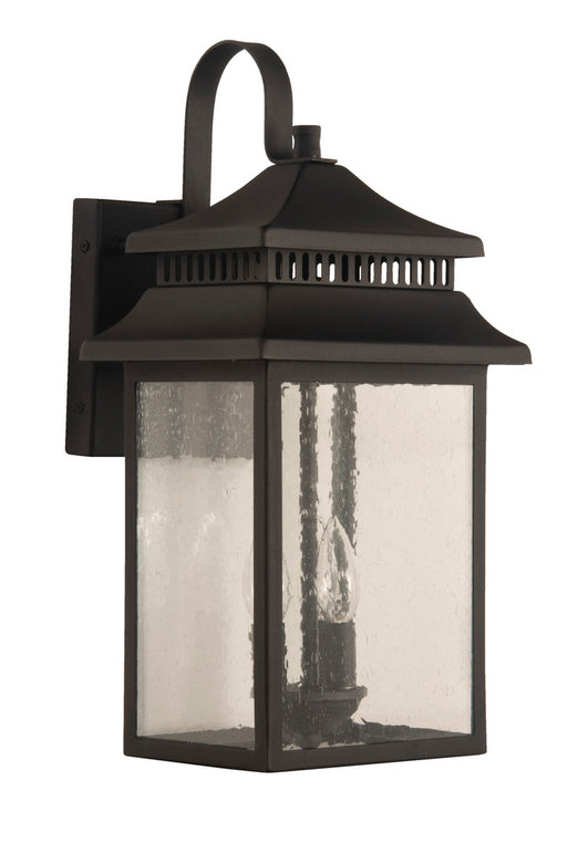 Craftmade Crossbend 3 Light Large Outdoor Wall Lantern in Textured Black