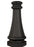 Craftmade 22.5" Fluted Direct Burial Post Wrap in Textured Black